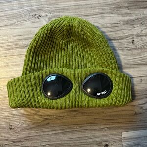 FTP Goggle Logo Beanie olive green